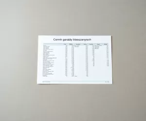 Cennik garaży blaszanych